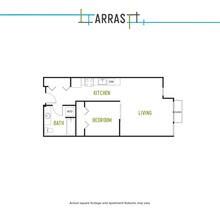 One Bed One Bath N2 2-510 floor plan